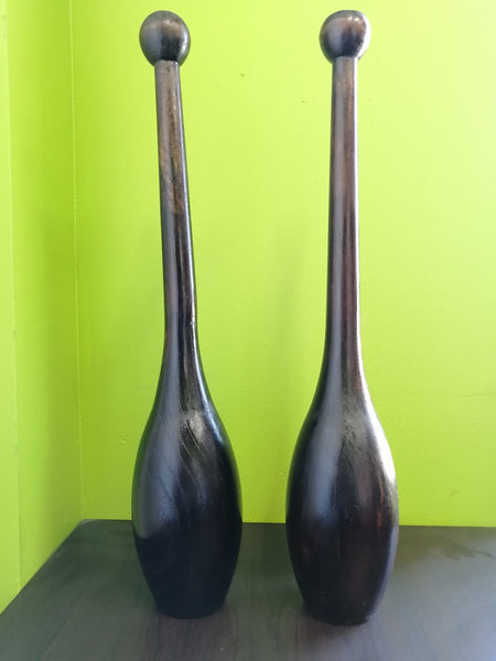 Wood Indian Clubs 2 lbs each - Sold in Pairs